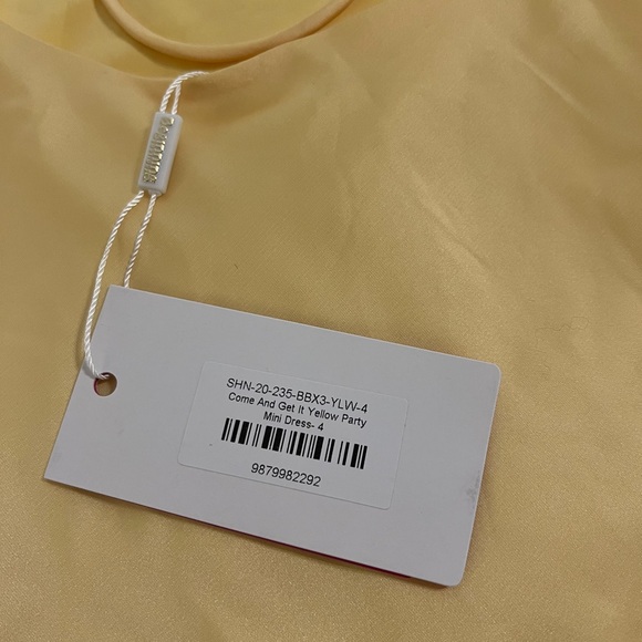 Beginning Boutique Come And Get It Yellow Party Mini Dress - Picture 8 of 10